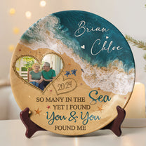 You & Me We Got This Beach Scene - Personalized Ceramic Photo Plate