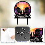You & Me We Got This Beach Scene - Personalized Metal Garden Stake