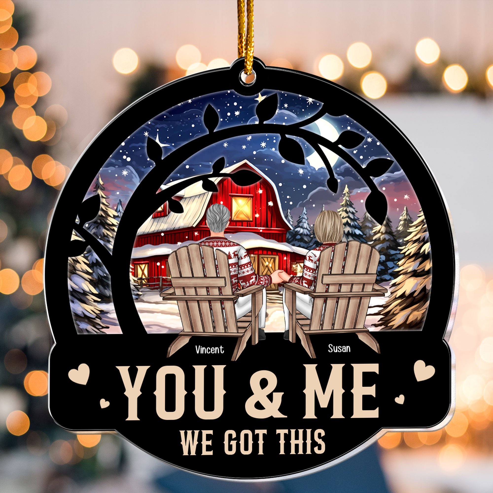 You & Me We Got This Christmas Couple - Personalized Acrylic Ornament