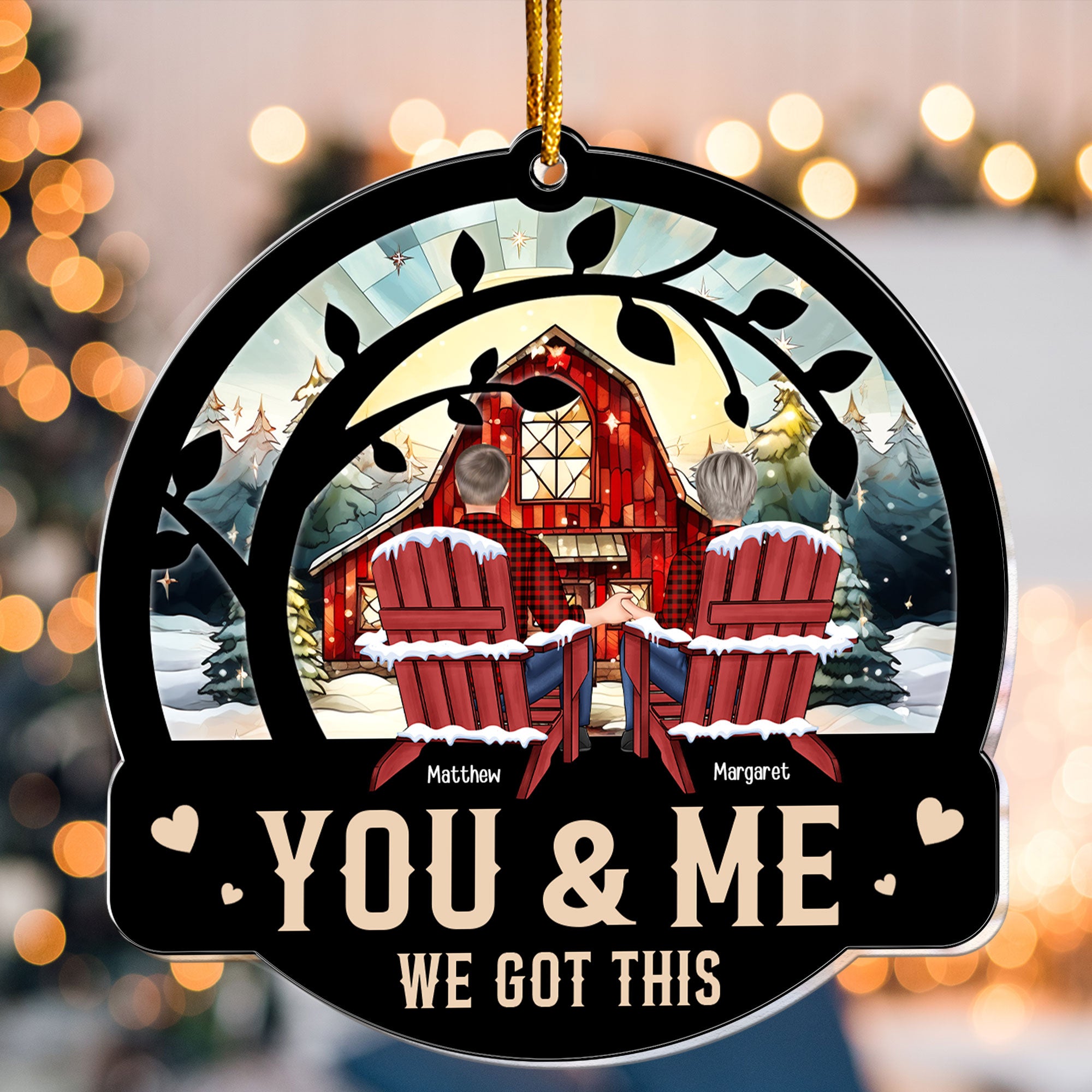 You & Me We Got This Christmas Couple - Personalized Acrylic Ornament