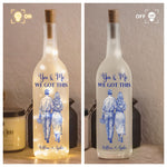 You & Me We Got This - Couples Anniversary Gifts Toile De Jouy - Personalized Bottle Lamp