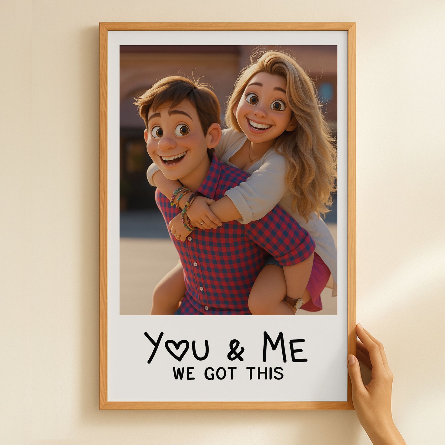 You & Me We Got This Custom Cartoon Art From Photo - Personalized Photo Poster