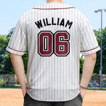 You & Me We Got This Matching Couples Stripe Line - Personalized Baseball Jersey