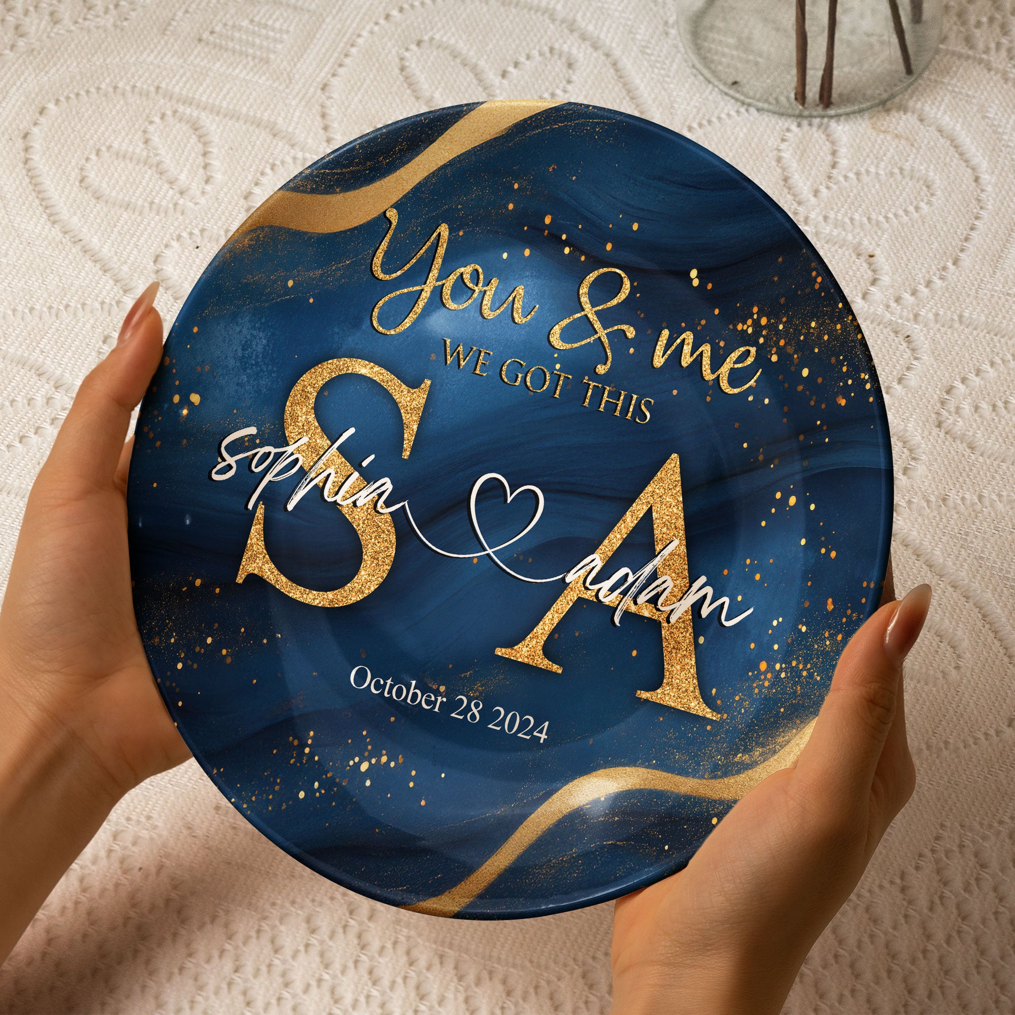You & Me We Got This Minimalism - Personalized Ceramic Plate