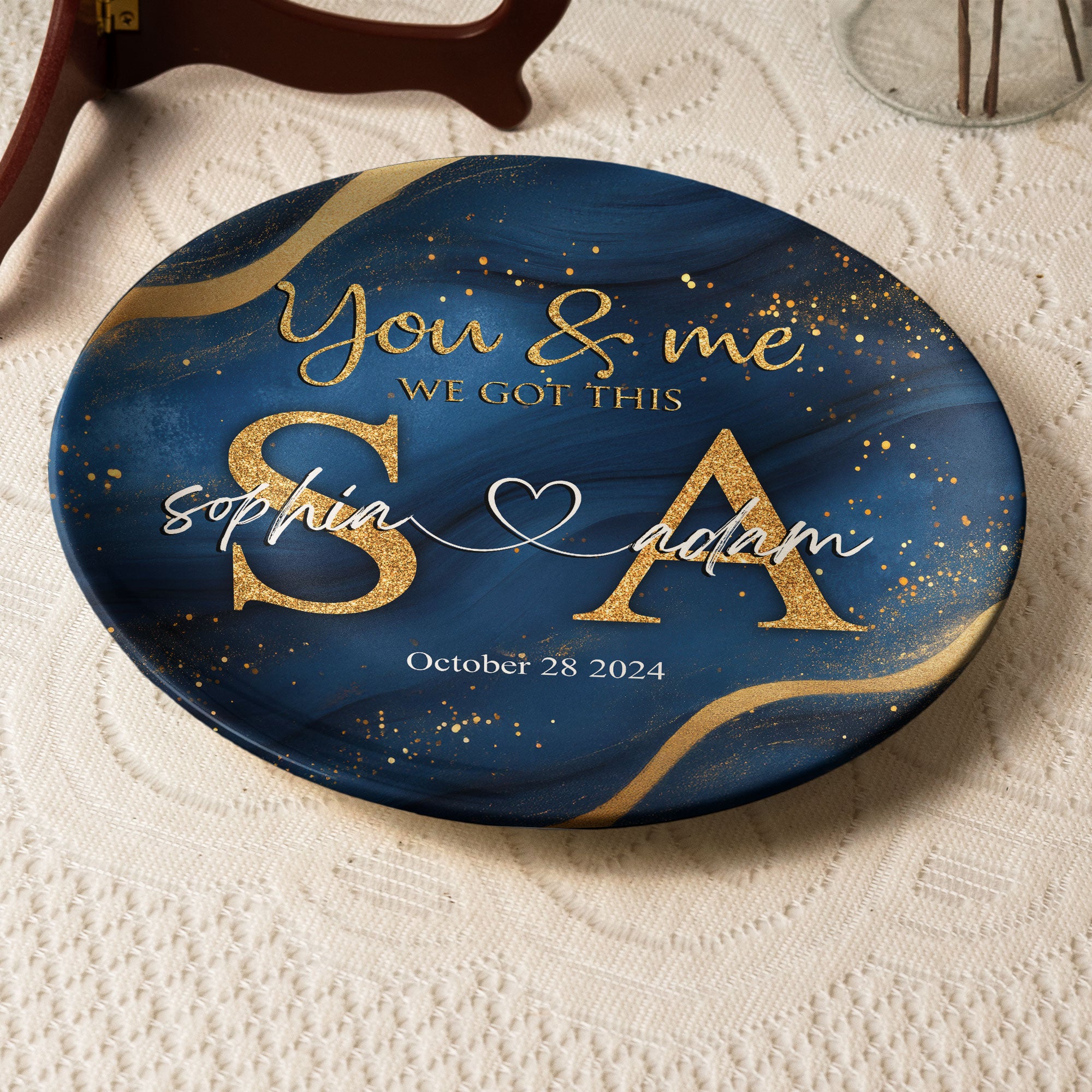 You & Me We Got This Minimalism - Personalized Ceramic Plate
