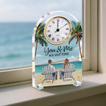 You & Me We Got This - Personalized Acrylic Desk Clock