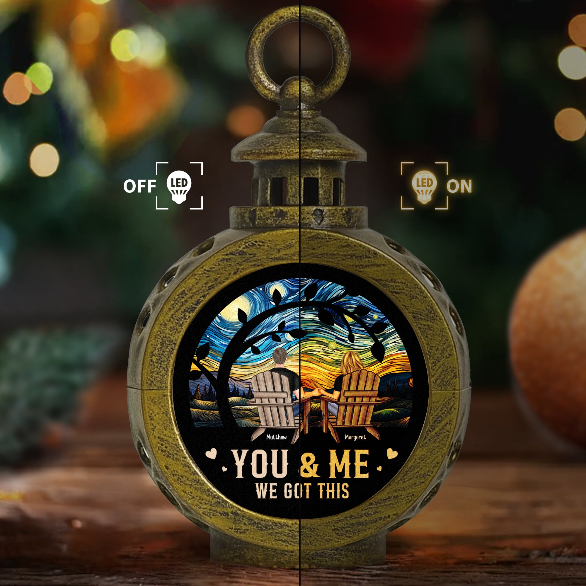 You & Me We Got This - Personalized Lantern Night Light