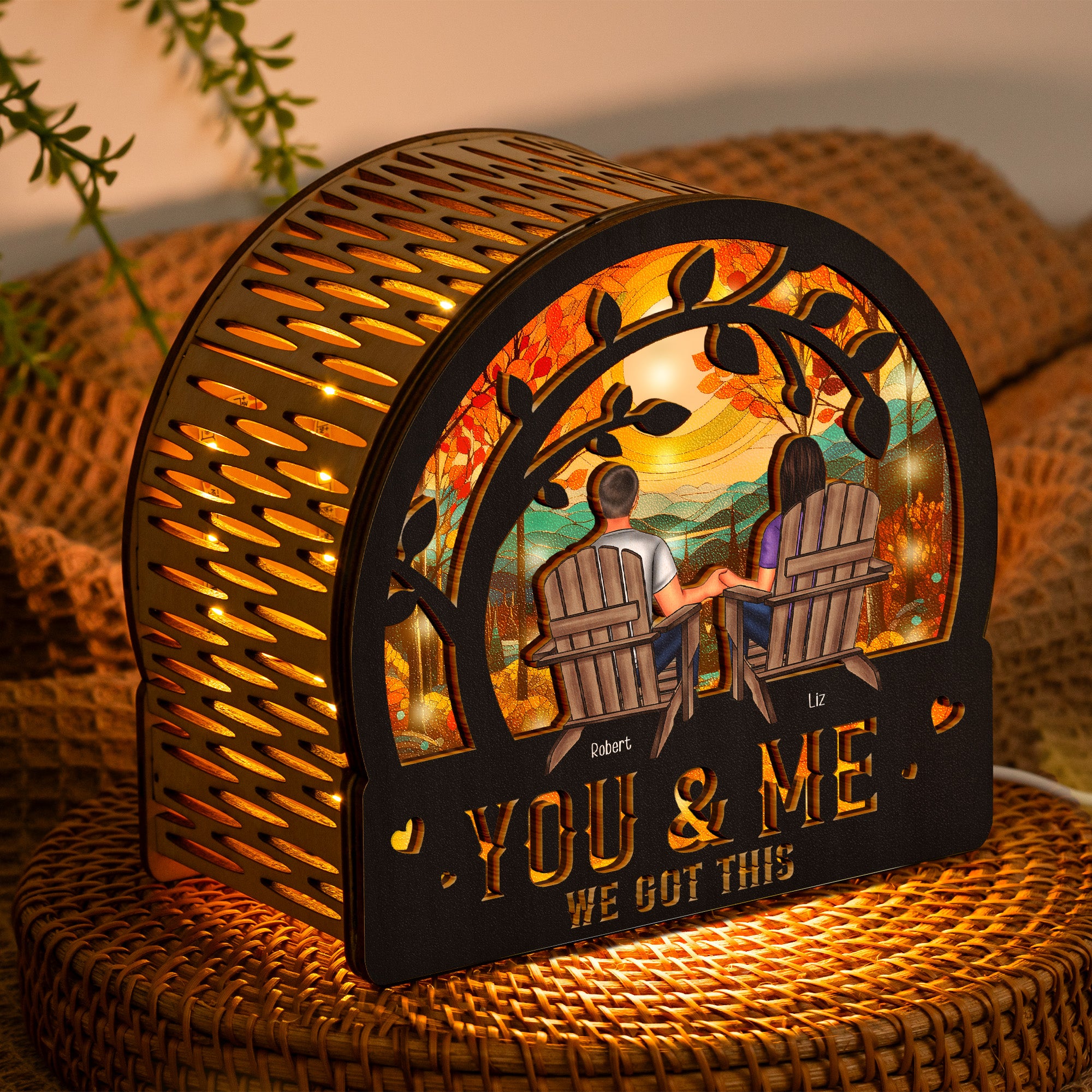 You & Me We Got This - Personalized Lantern Night Light
