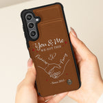 You & Me We Got This - Personalized Leather Flip Wallet Phone Case