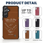 You & Me We Got This - Personalized Leather Flip Wallet Phone Case