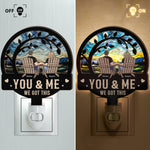 You & Me We Got This - Personalized Wood And Acrylic Night Light