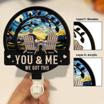 You & Me We Got This - Personalized Wood And Acrylic Night Light
