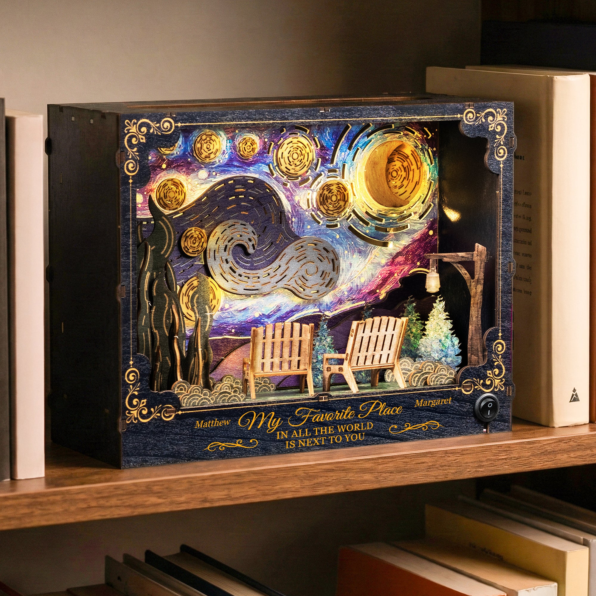 You & Me We Got This - Starry Night Theme - Personalized DIY Book Nook Kit
