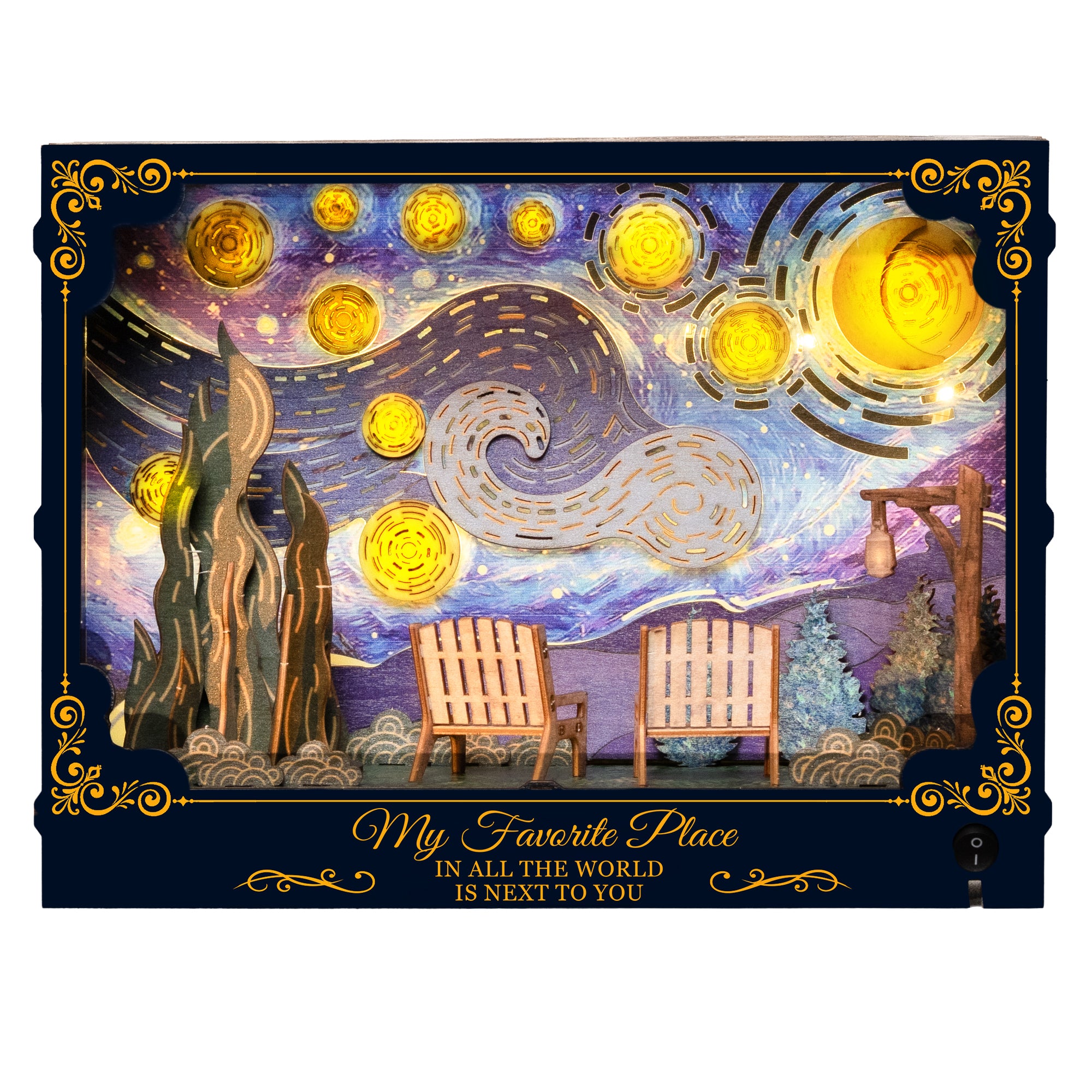 You & Me We Got This - Starry Night Theme - Personalized DIY Book Nook Kit