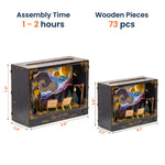 You & Me We Got This - Starry Night Theme - Personalized DIY Book Nook Kit