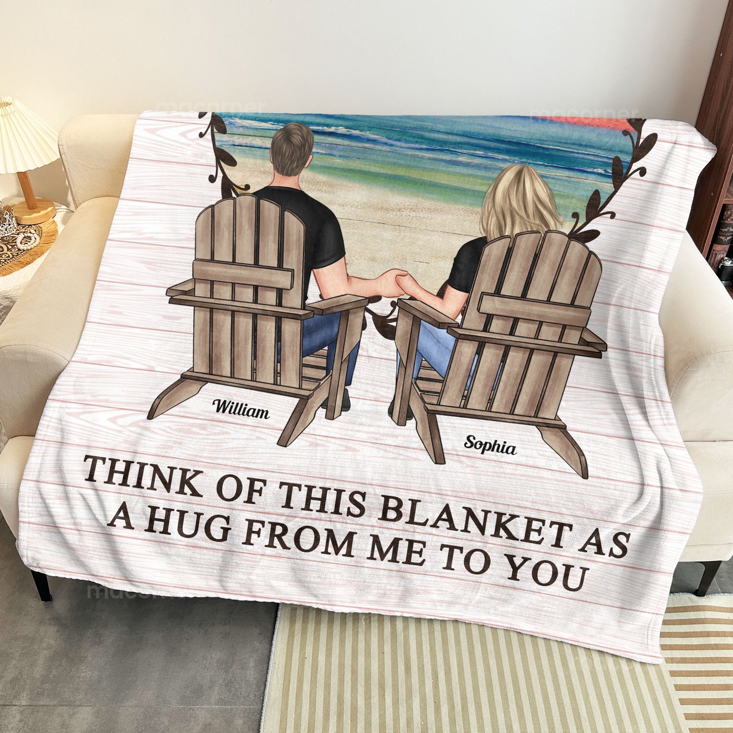 You & Me We Got This Think Of This Blanket As A Hug - Personalized Blanket