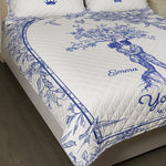 You & Me We Got This Toile De Jouy Art - Custom Quilt Set