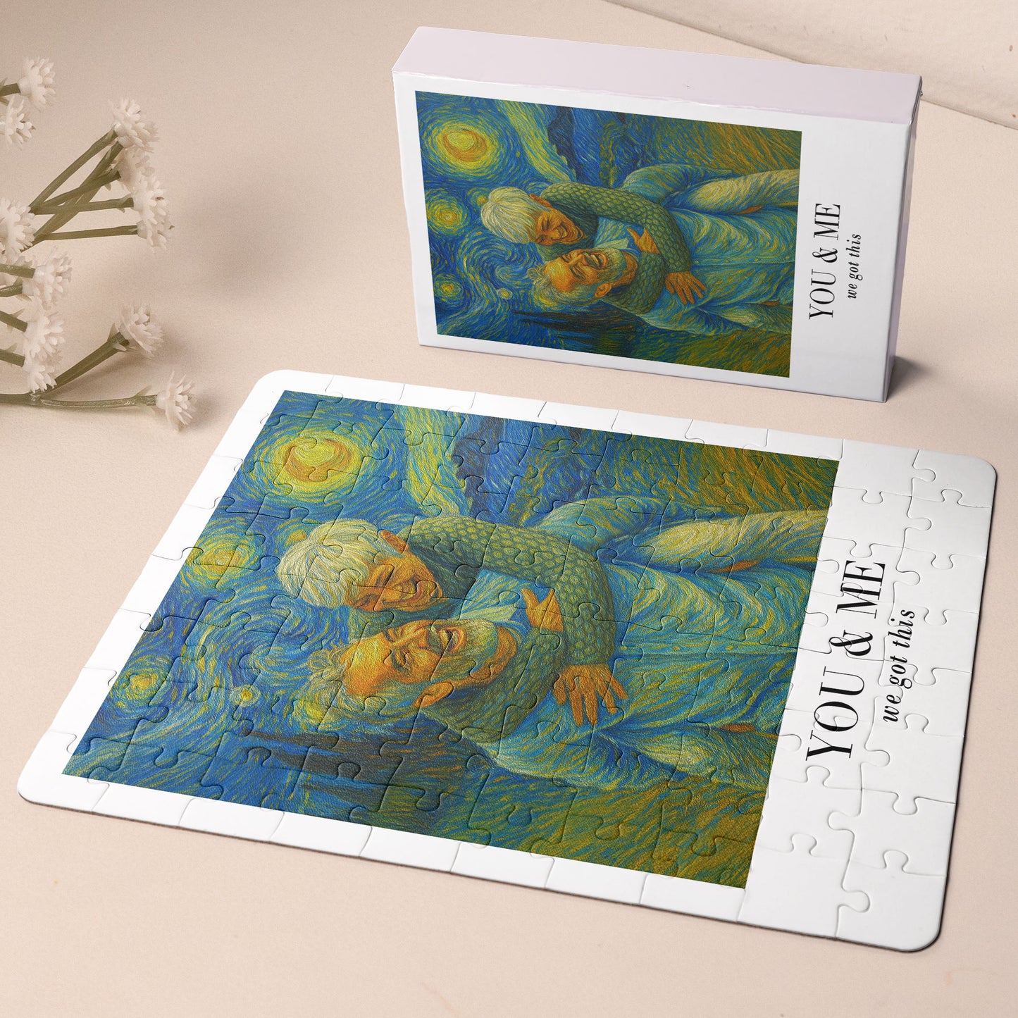 You & Me We Got This Van Gogh Art - Personalized Photo Jigsaw Puzzle
