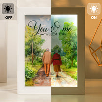 You & Me We Got This Ver 2 -  Personalized 3D Lighted Shadow Box