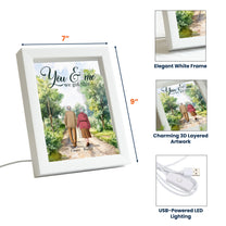 You & Me We Got This Ver 2 -  Personalized 3D Lighted Shadow Box