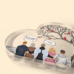 You Are Always In My Heart - Personalized Heart Shaped Acrylic Plaque
