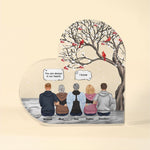 You Are Always In My Heart - Personalized Heart Shaped Acrylic Plaque