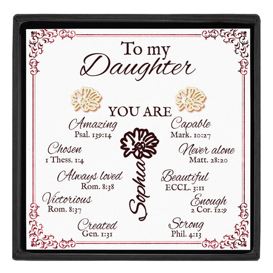 You Are Gift To My Daughter Gift - Personalized Stud Earrings