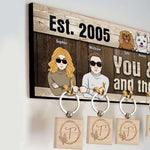 You Me And Fur Babies - Personalized Key Hanger