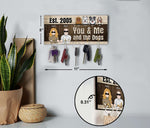 You Me And Fur Babies - Personalized Key Hanger