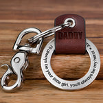 You'll Always Be My Hero! - Personalized Coordinates Keychain