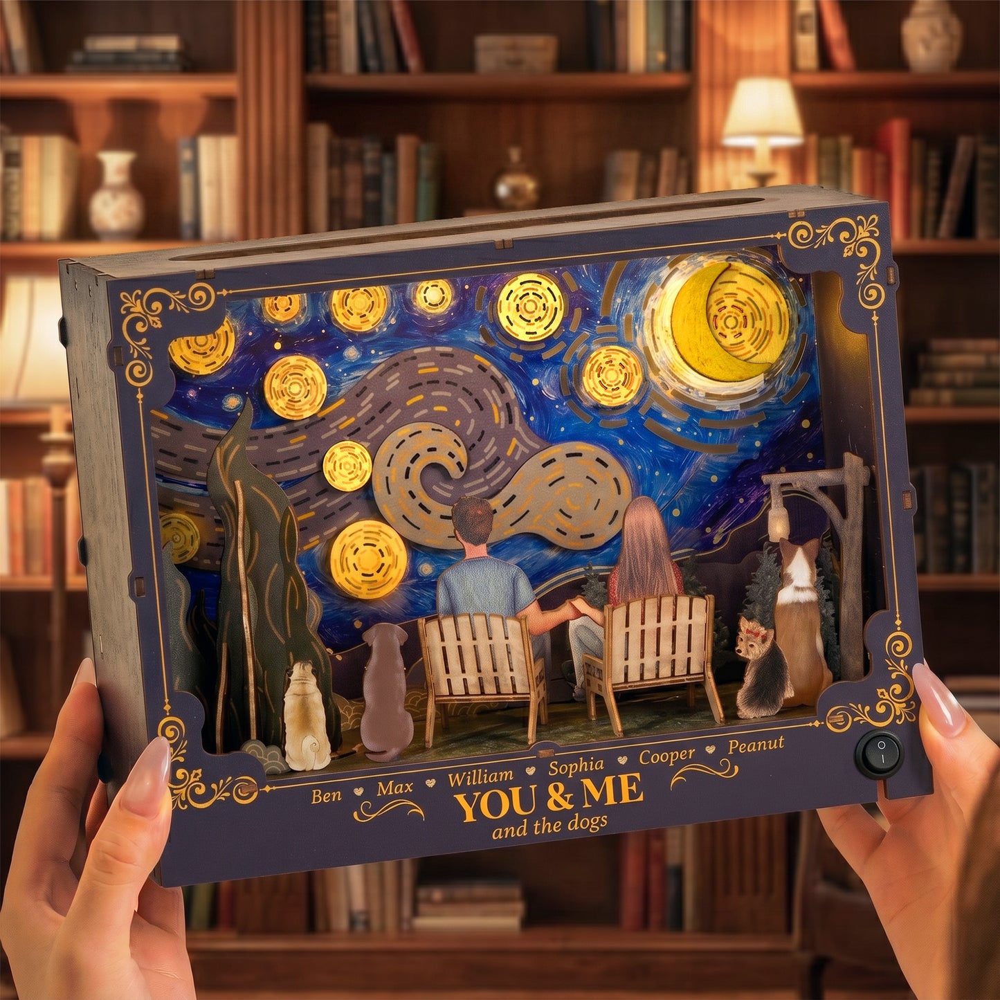 You-&-Me-And-The-Dogs-Personalized-DIY-Book-Nook-Kit-2