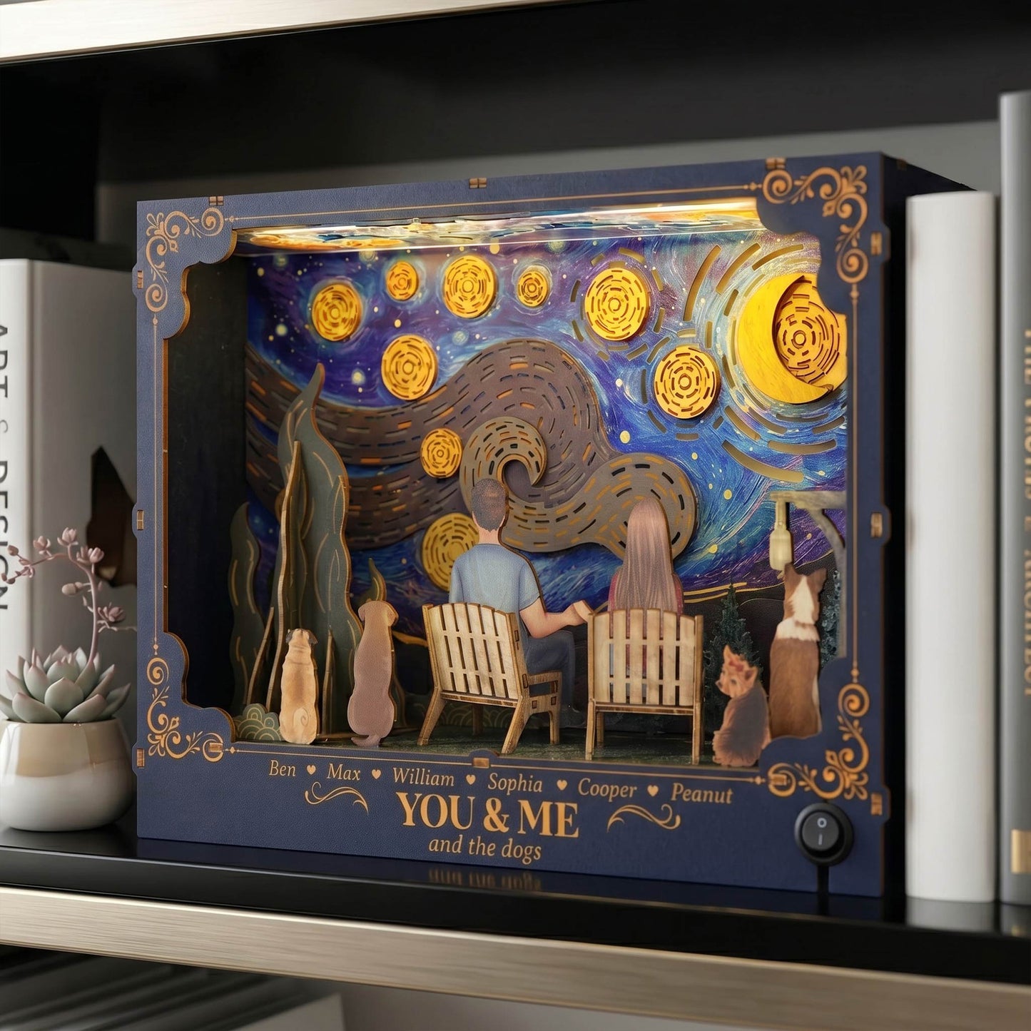 You-&-Me-And-The-Dogs-Personalized-DIY-Book-Nook-Kit-5