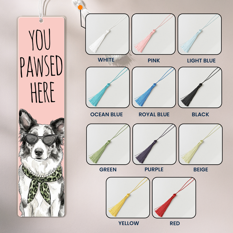 You-Pawsed-Here-Custom-Pet-Photo-Watercolor-Gifts-For-Book-Lovers-Pet-Lovers-Personalized-Bookmark