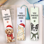 You-Pawsed-Here-Custom-Pet-Portrait-Watercolor-Art-Christmas-Gift-Custom-Bookmark