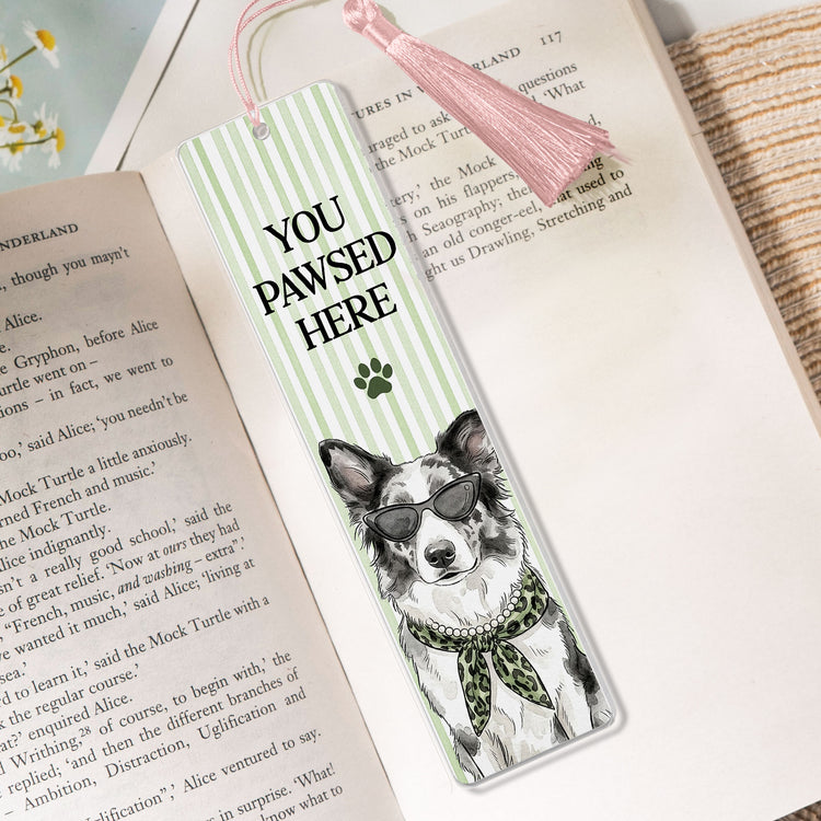 You-Pawsed-Here-Custom-Pet-Portrait-Watercolor-Art-Christmas-Gift-Custom-Bookmark