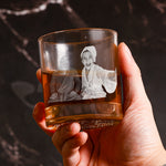 You're My Always & Forever - Personalized Whiskey Glass With Photo