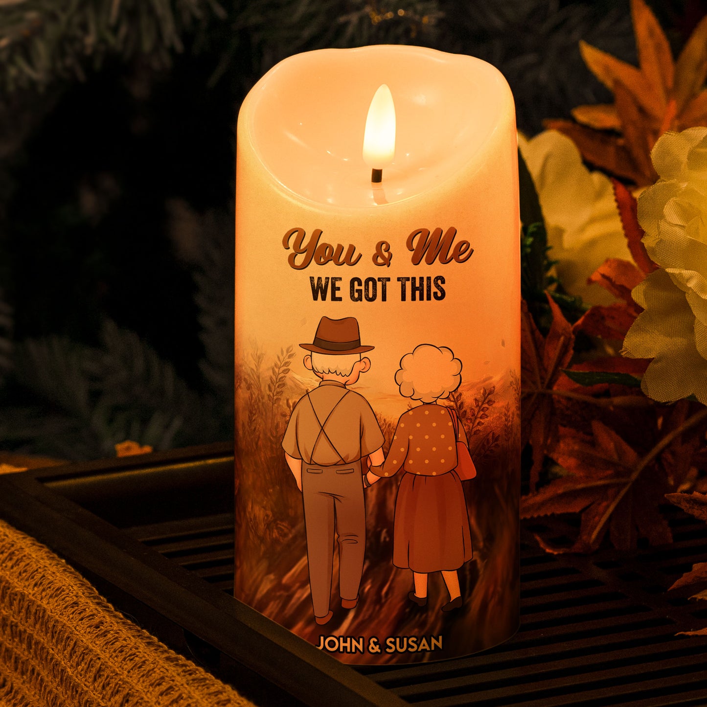 You're My Queen Forever - Personalized LED Candle