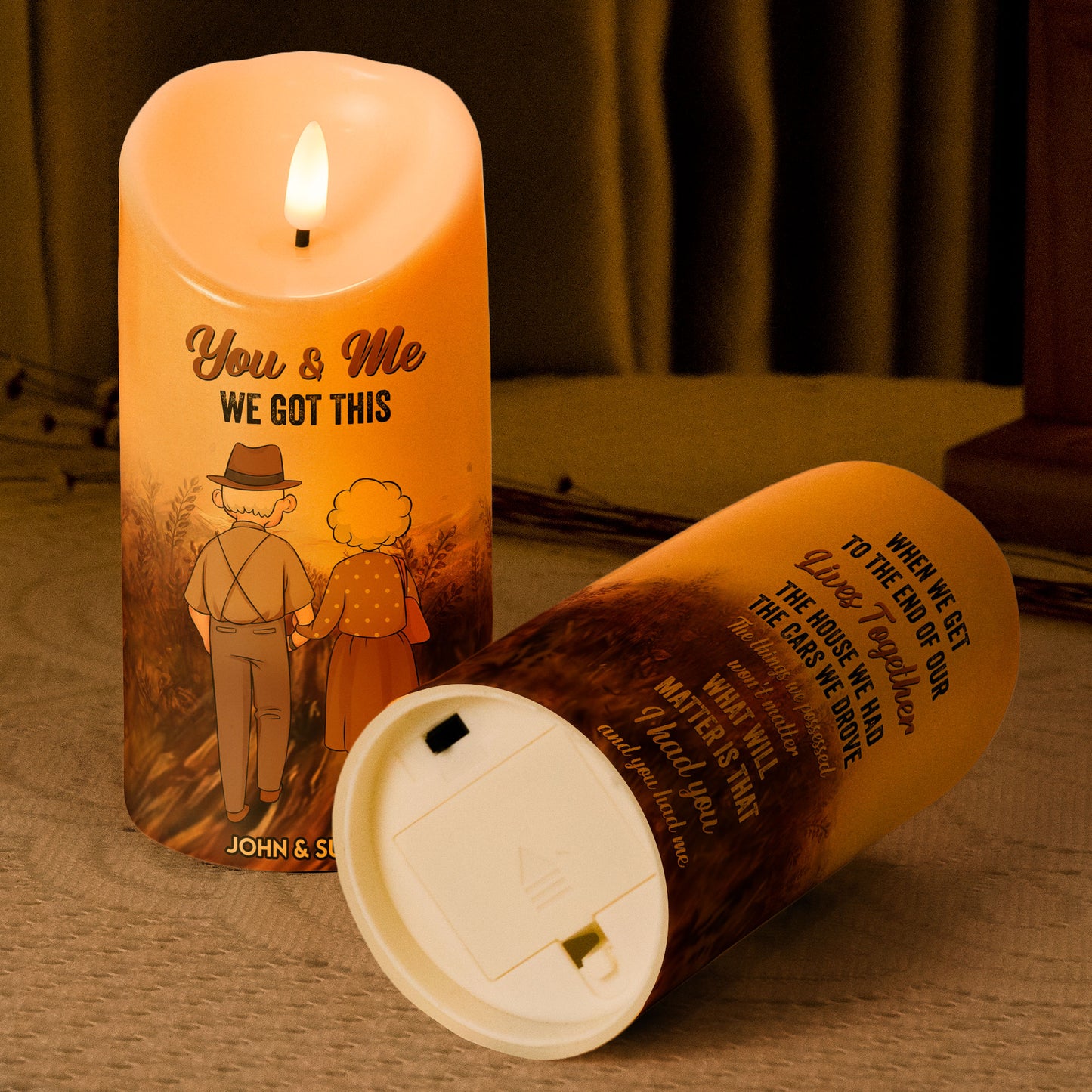 You're My Queen Forever - Personalized LED Candle