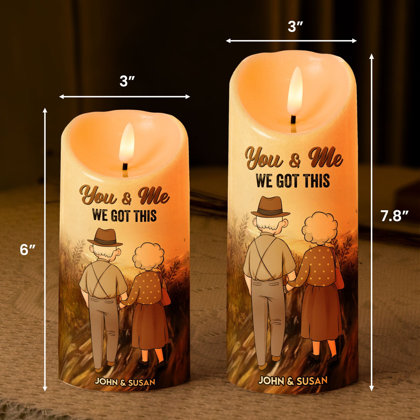 You're My Queen Forever - Personalized LED Candle