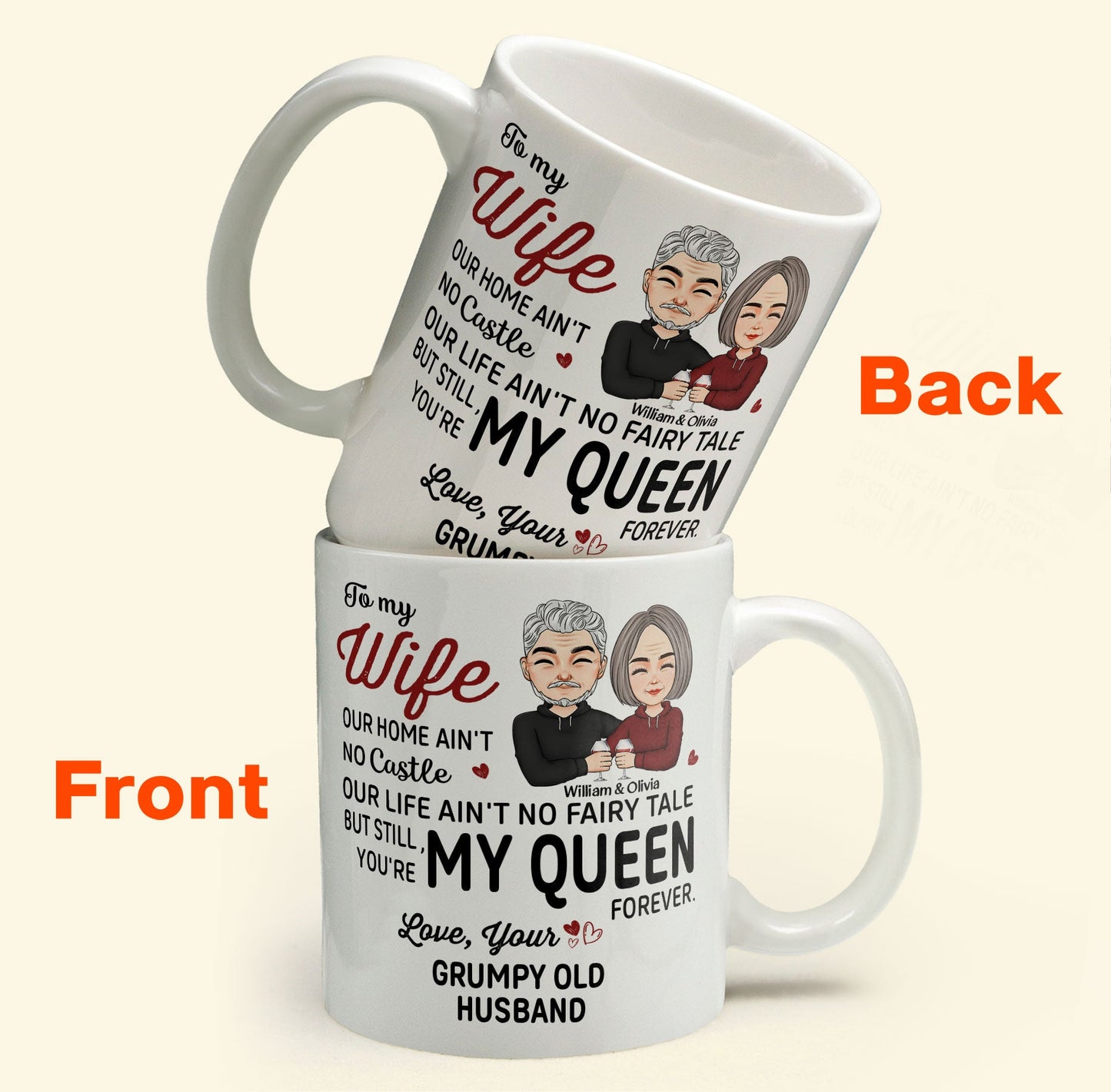 You're My Queen Forever - Personalized Mug