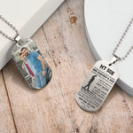 You're My Son - Personalized Photo Dog Tag Necklace