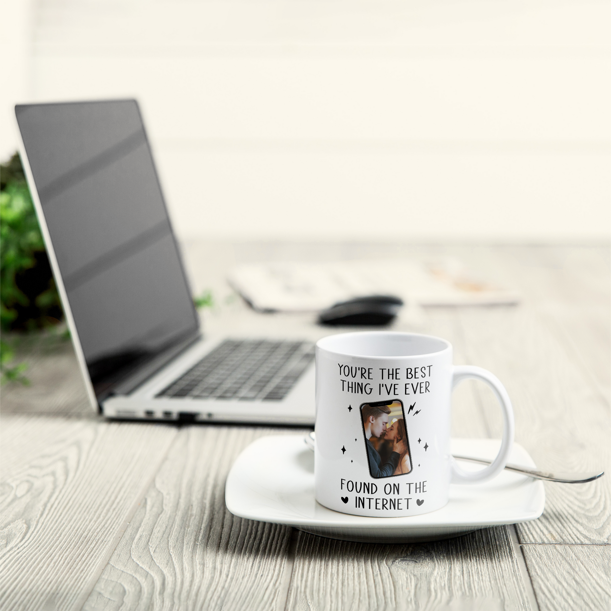 You're The Best Thing I've Ever Found On The Internet - Personalized Photo Mug