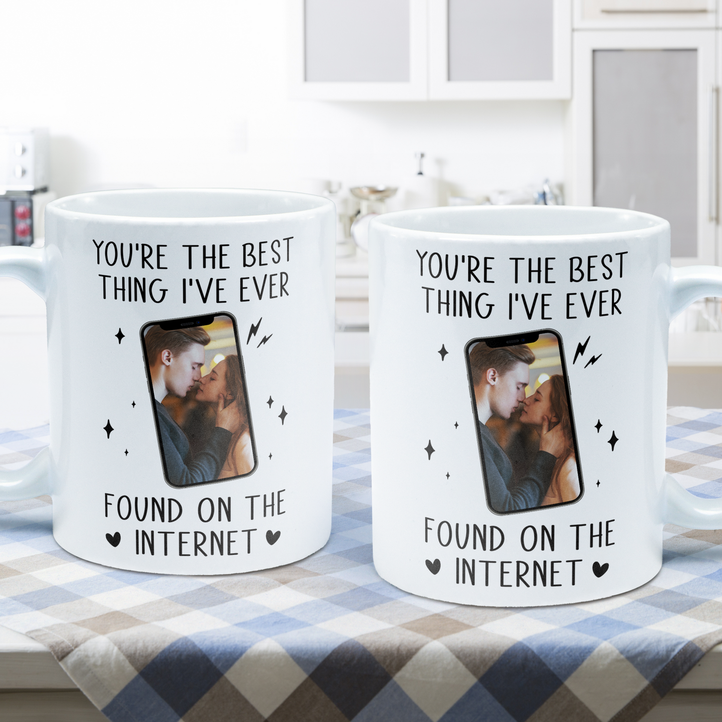 You're The Best Thing I've Ever Found On The Internet - Personalized Photo Mug