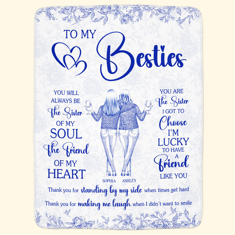 You're The Sister I Got To Choose - Personalized Blanket