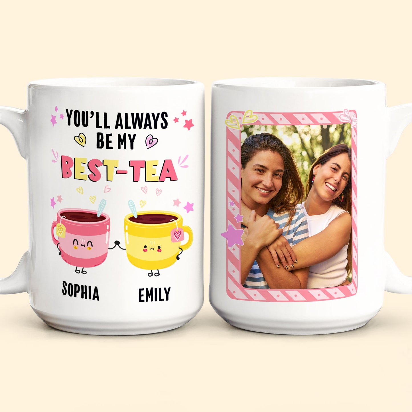 You'll Always Be My Best-Tea - Personalized Photo Mug