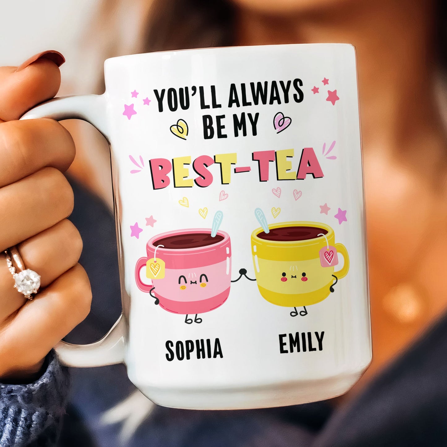 You'll Always Be My Best-Tea - Personalized Photo Mug