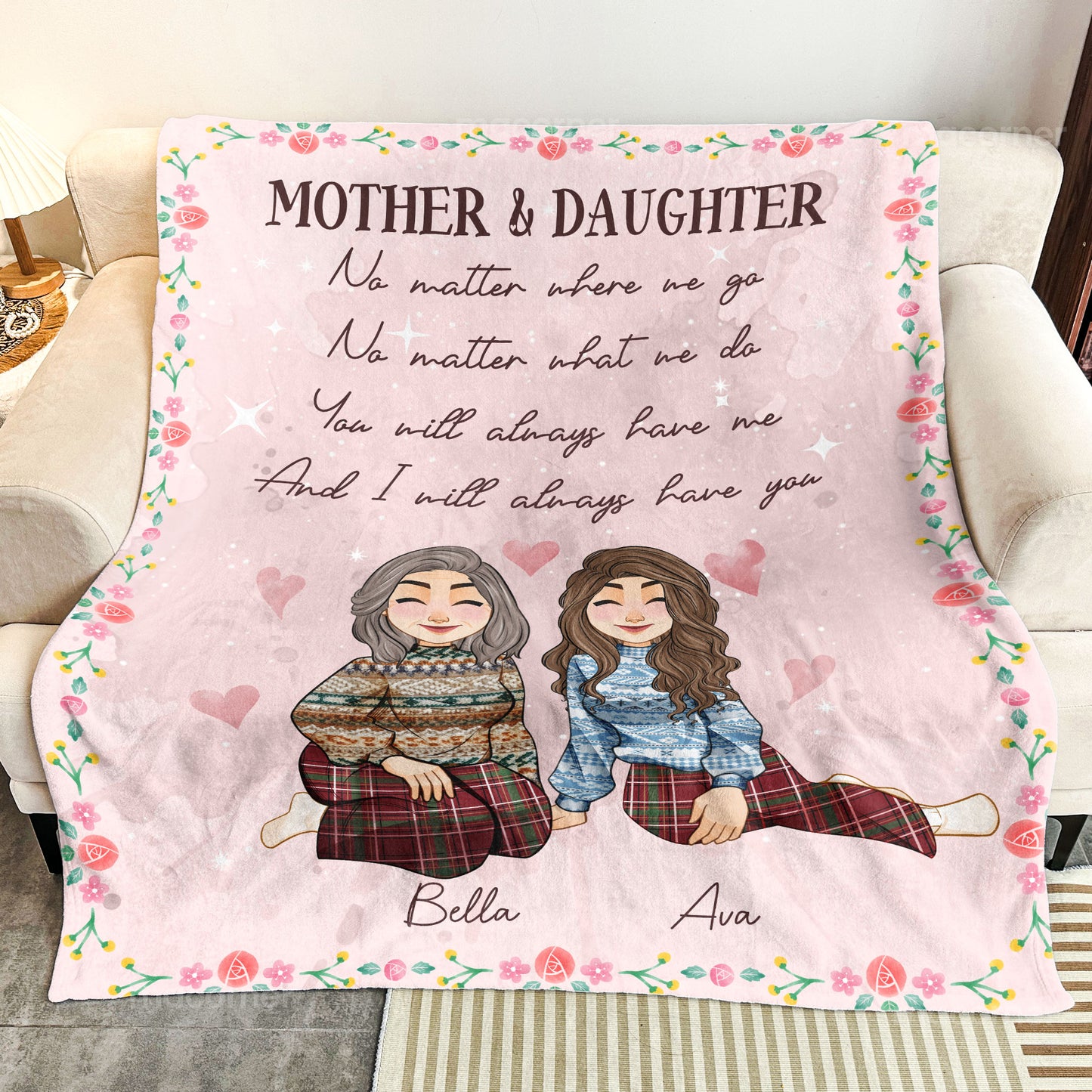 You'll Always Have Me, Daughter - Personalized Blanket