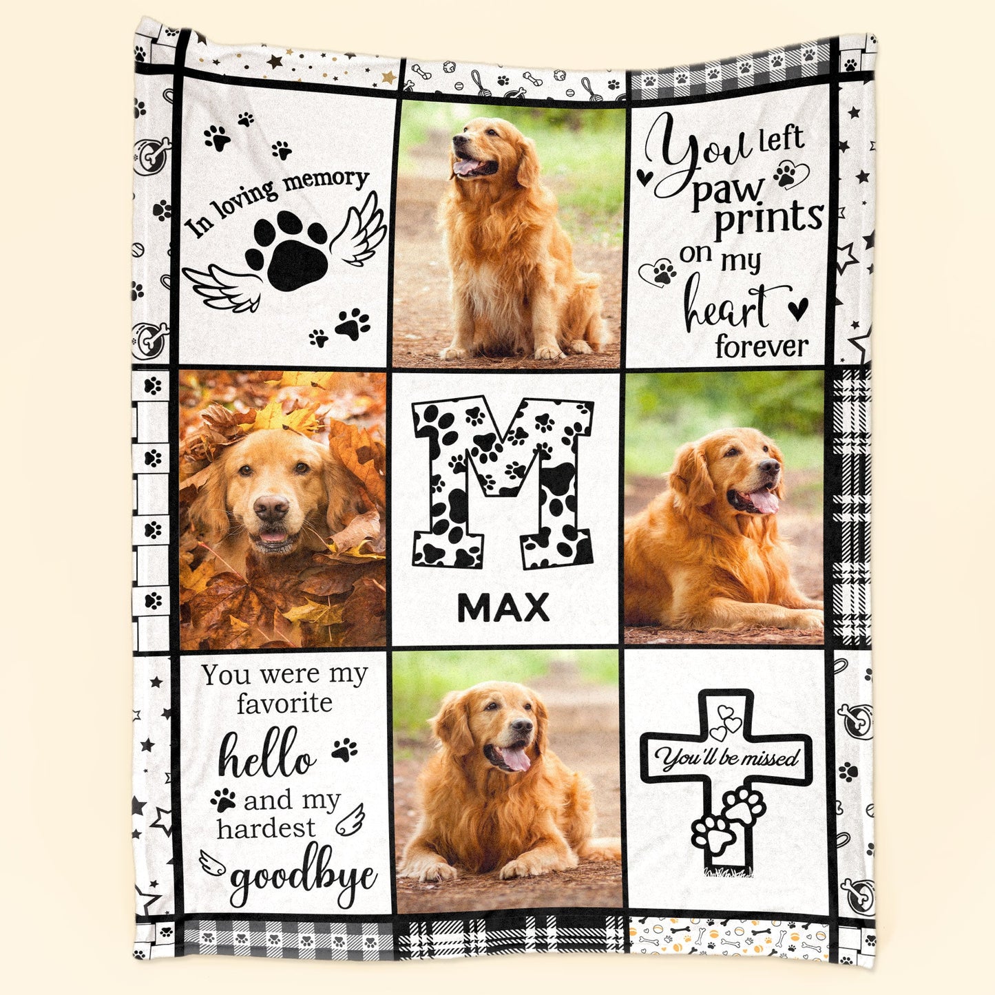 You'll Be Missed - Personalized Photo Blanket