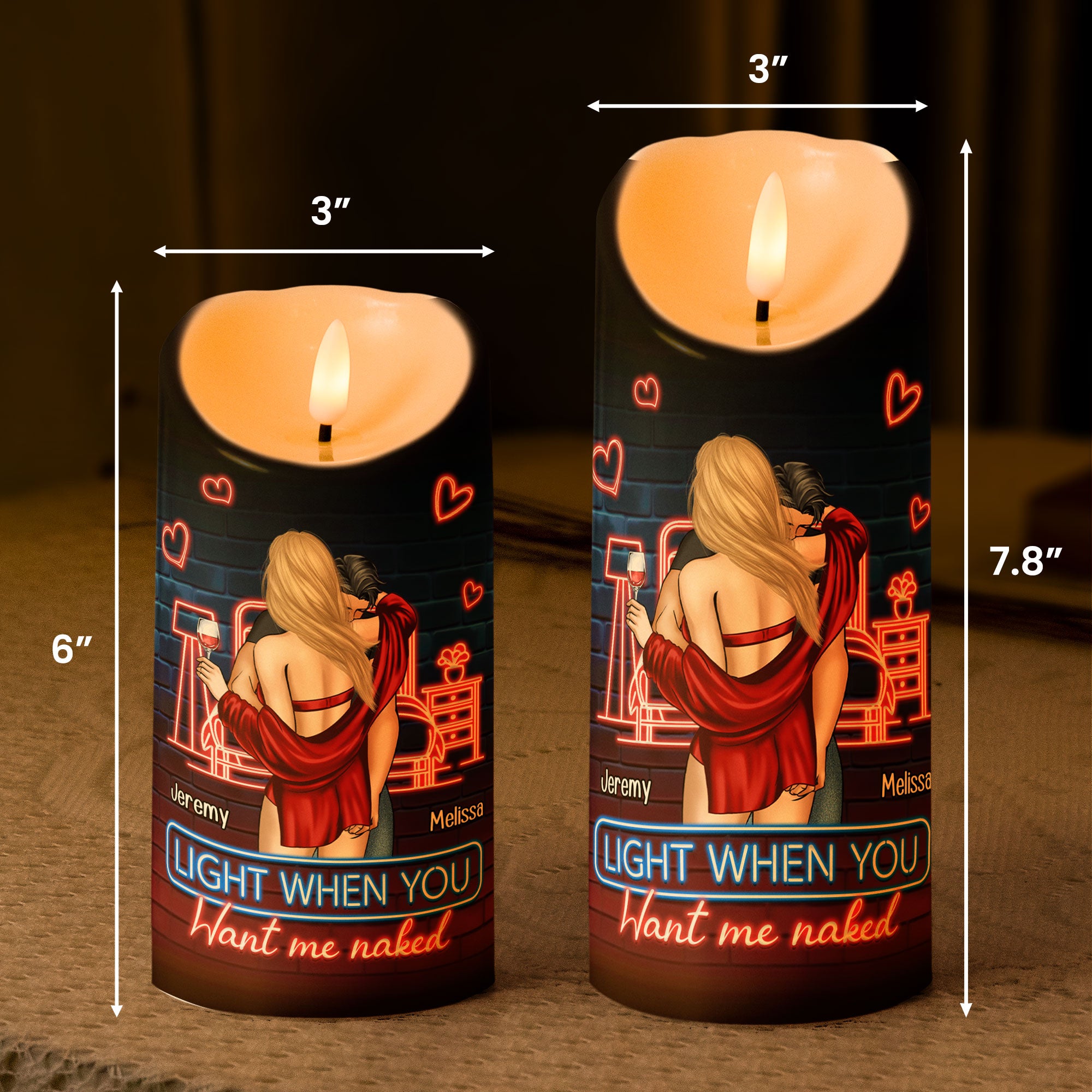 You're Always Sexy Light When You Want Me Naked - Personalized LED Candle