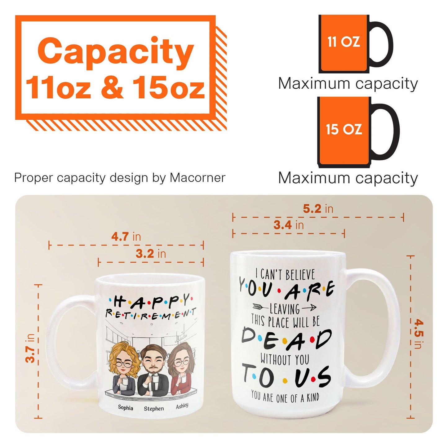 You're Dead To Us Funny Coworker Retirement - Personalized Mug